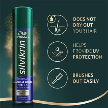 SILVIKRIN HAIRSPRAY 250ML NATURAL HOLD