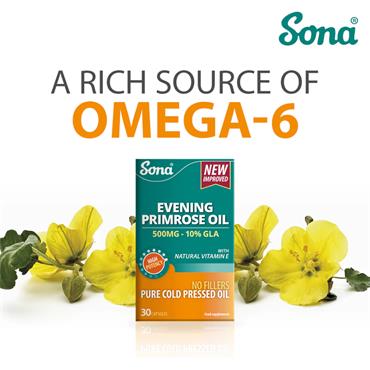 Sona Evening Primrose Oil 500mg 30 capsules