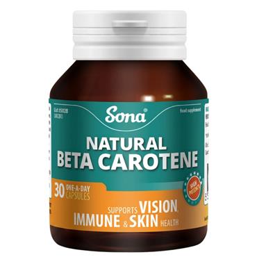 Sona Natural Beta Carotene 30 capsules