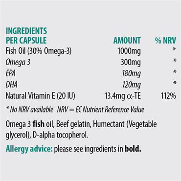 Sona Omega 1000mg Fish Oil 30 capsules