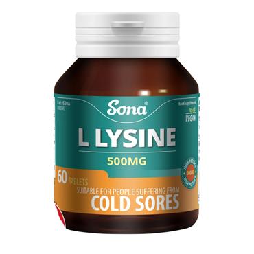 Sona L lysine 500mg 60 Tabs