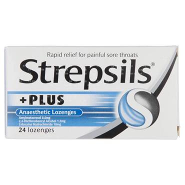 Strepsils Plus Anaesthetic Lozenges 24 P