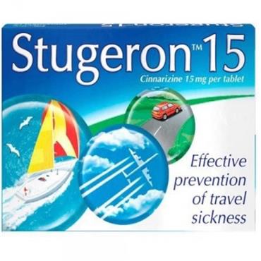 Stugeron 15mg Travel Sickness Tablets 15 Pack