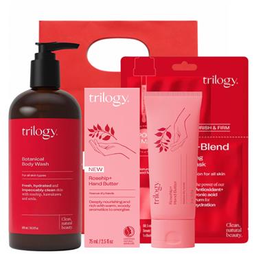 Trilogy Shower Gel&Hand Cream&Face Mask Gift Set