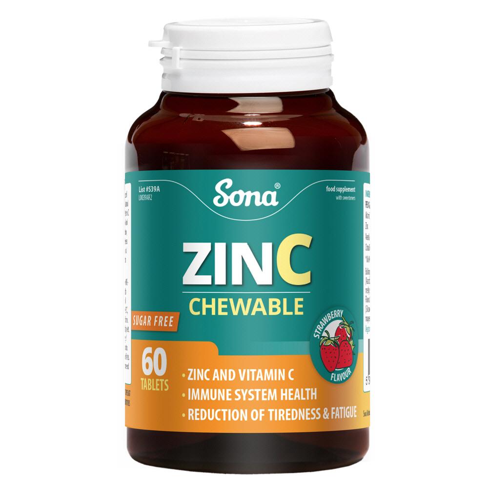 SONA ZINC CURB COLD FORMULA LOZENGES 60LOZ Cunninghams Pharmacy Ireland