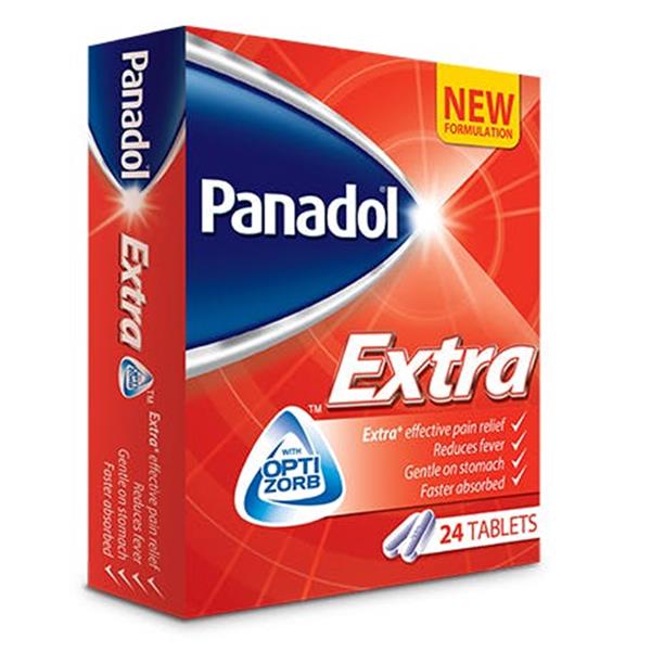 PANADOL EXTRA TABS 24 Cunninghams Pharmacy Ireland