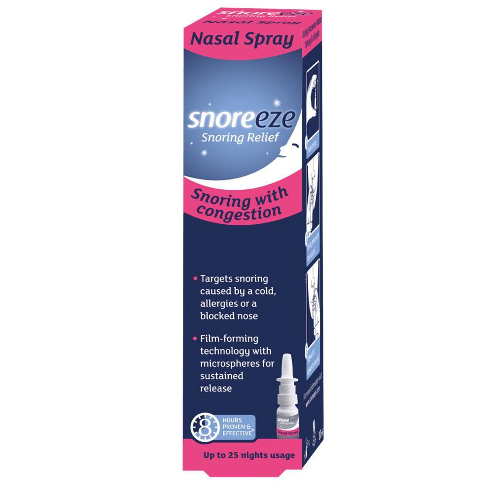 SNOREEZE SNORING RELIEF NASAL SPRAY Cunninghams Pharmacy Ireland