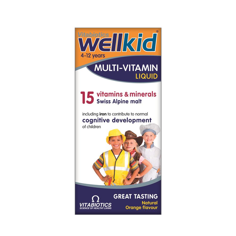 VITABIOTICS WELLKID MULTIVITAMIN LIQUID Cunninghams Pharmacy Ireland