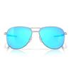 Oakley Contrail Satin Chrome Glasses 57 Prizm Sapphire