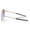 Oakley Contrail Satin Chrome Glasses 57 Prizm Sapphire