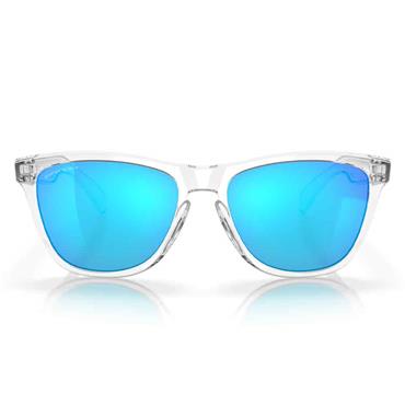 Oakley Frogskins Crystal Clear Glasses 55 Prizm Sapphire