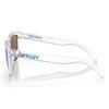 Oakley Frogskins Crystal Clear Glasses 55 Prizm Sapphire