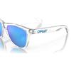 Oakley Frogskins Crystal Clear Glasses 55 Prizm Sapphire