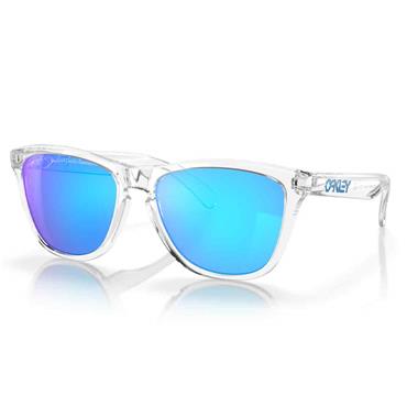 Oakley Frogskins Crystal Clear Glasses 55 Prizm Sapphire