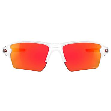 Oakley Flak 2.0 XL Polished White Glasses 59 Prizm Ruby