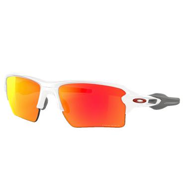 Oakley Flak 2.0 XL Polished White Glasses 59 Prizm Ruby