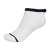 FootJoy Ladies Prodry PomPom Sock  White - Navy