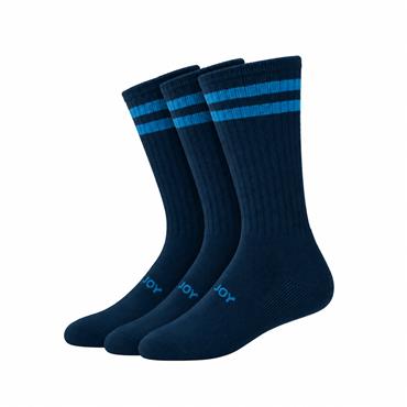FootJoy Gents ComfortSof Crew  3-Pair socks 6-11 UK Navy - Marine