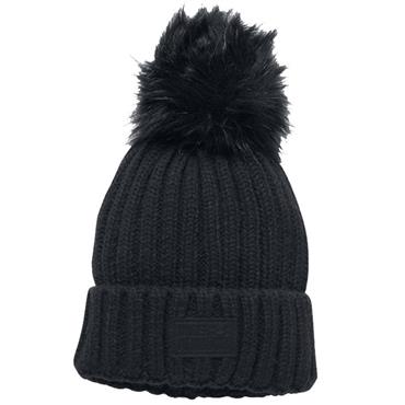 Under Armour Ladies Pom  Beanie  Black