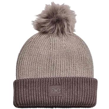 Under Armour Ladies Halftime Ribbed Beanie  Grey 294