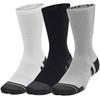 Under Armour Performance Tech Crew Socks 3-Pairs Large Grey 011