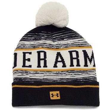 Under Armour Gents Halftime Pom Beanie  White 111