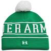 Under Armour Gents Halftime Pom Beanie Team Kelly Green / White (305)