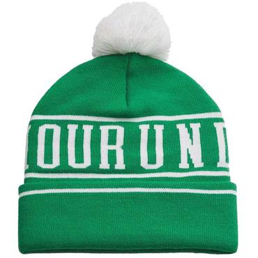 Under Armour Gents Halftime Pom Beanie Team Kelly Green / White (305)