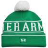 Under Armour Gents Halftime Pom Shamrock Beanie  Team Kelly Green 305