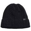 Under Armour Ladies Halftime Cable Knit Beanie Black 001