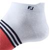 FootJoy Ladies ProDry LtWt Roll Tab Socks 4-8  White - Coral