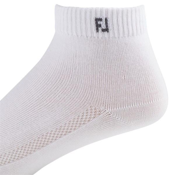 FootJoy Prodry LightWeight Quater Socks White Golf Store