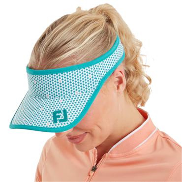 FootJoy Ladies Visor  TEAL PRIN TEAL