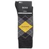 BOSS Gents Argyle Socks  2 pr 43-46 Medium Grey 031