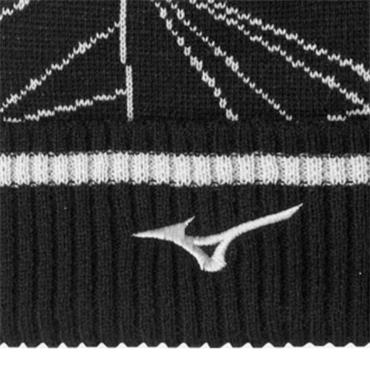 Mizuno Gents Breath Thermo Graphic Beanie  Black
