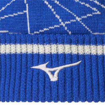 Mizuno Gents Breath Thermo Graphic Beanie  Blue