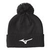 Mizuno Gents Crested Bobble Hat  Black