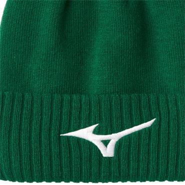 Mizuno Gents Crested Bobble Hat  Green