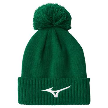 Mizuno Gents Crested Bobble Hat  Green