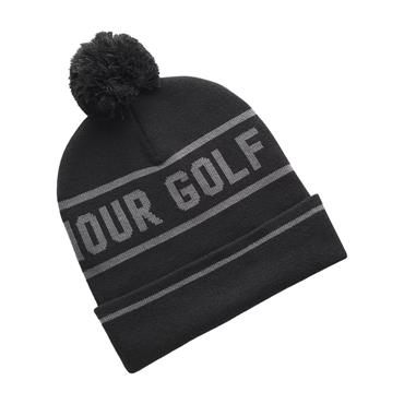 Under Armour Gents Drive Pom Beanie Black - Castlerock (001)