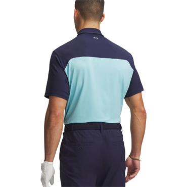 Under Armour Gents Tee to Green Colorblock Polo Shirt Blue Haze - Midnight Navy - White (Blue425)