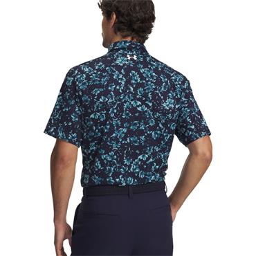 Under Armour Gents Matchplay Printed Polo Shirt Midnight (411)