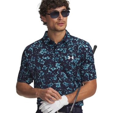 Under Armour Gents Matchplay Printed Polo Shirt Midnight (411)