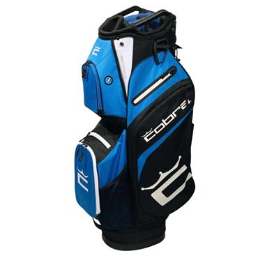 Cobra Signature Cart Bag  Black White Vivid Blue