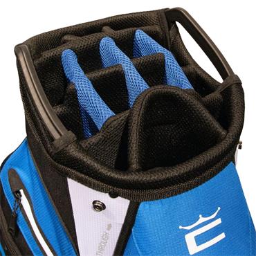 Cobra Signature Cart Bag  Black White Vivid Blue