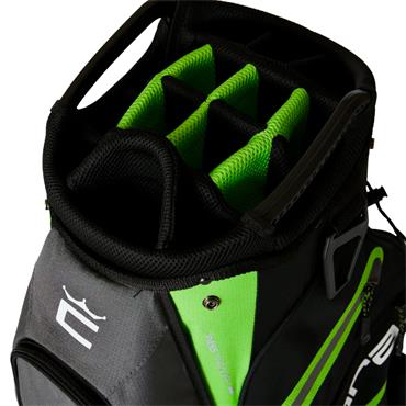 Cobra Signature Cart Bag  Black Gray Fluo Green