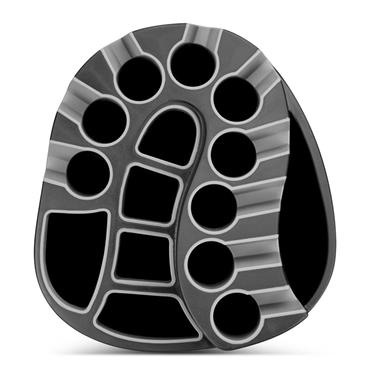 Big Max Dri Lite Silencio 3 Organiser Cart Bag  Black - Grey