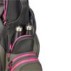 Big Max Dri Lite Silencio 3 Organiser Cart Bag  Charcoal - Black - Fuchsia