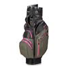 Big Max Dri Lite Silencio 3 Organiser Cart Bag  Charcoal - Black - Fuchsia