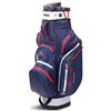 Big Max Dri Lite Silencio 2 Org Cart Bag  Navy - Silver - Red